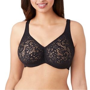 Wacoal Halo Lace Full Figure Underwire Bra Sz 34 DD